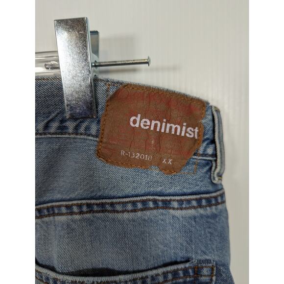 Denimist Boyfriend Jeans Straight Leg Light Wash Distressed Denim 100% Cotton 28 - Picture 8 of 12
